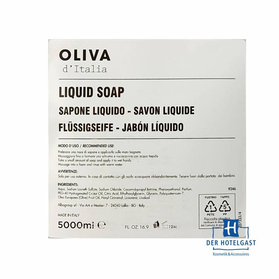 OLIVA Flüssige Handseife 5l Nachfüllkanister